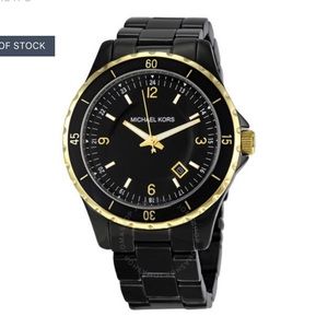 Michael Kors black stainless steel watch